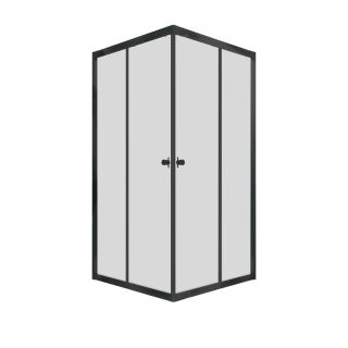 Душевой уголок Triton Вента Щ0000056925 80x80 см профиль чёрный стекло прозрачное